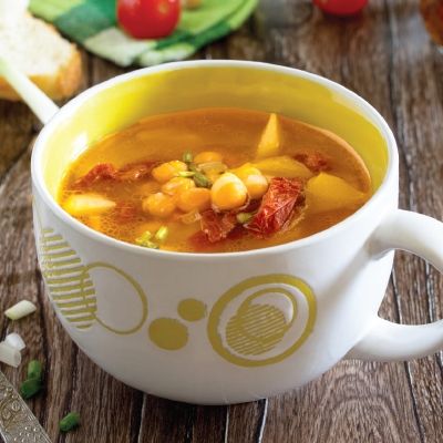 Kumara and Chickpea Soup